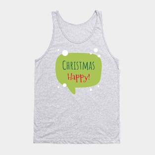 Happy Christmas Greeting Season Tank Top